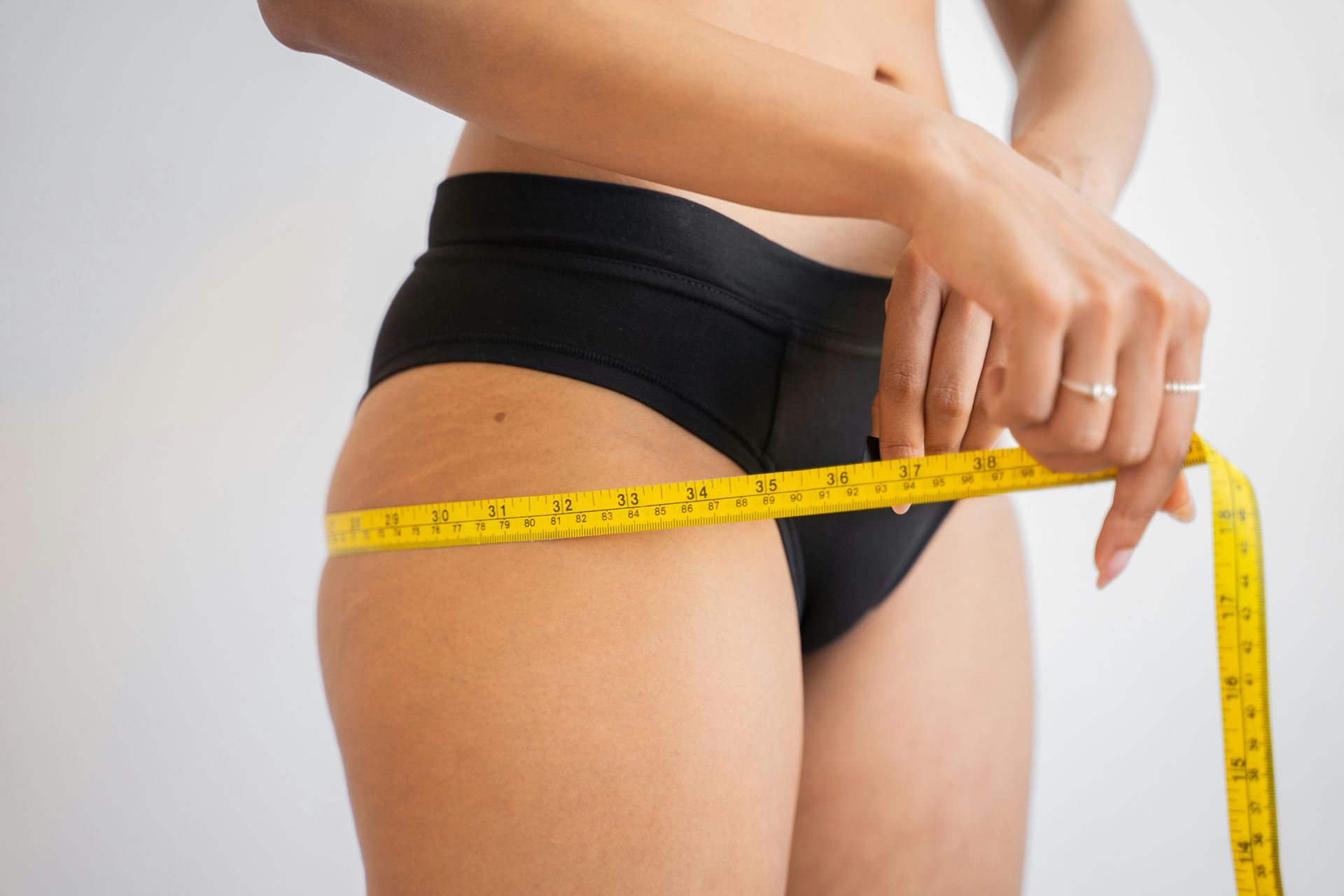 Measuring tape around waist