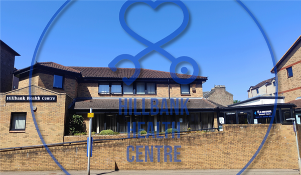 Hillbank Health Centre building with logo